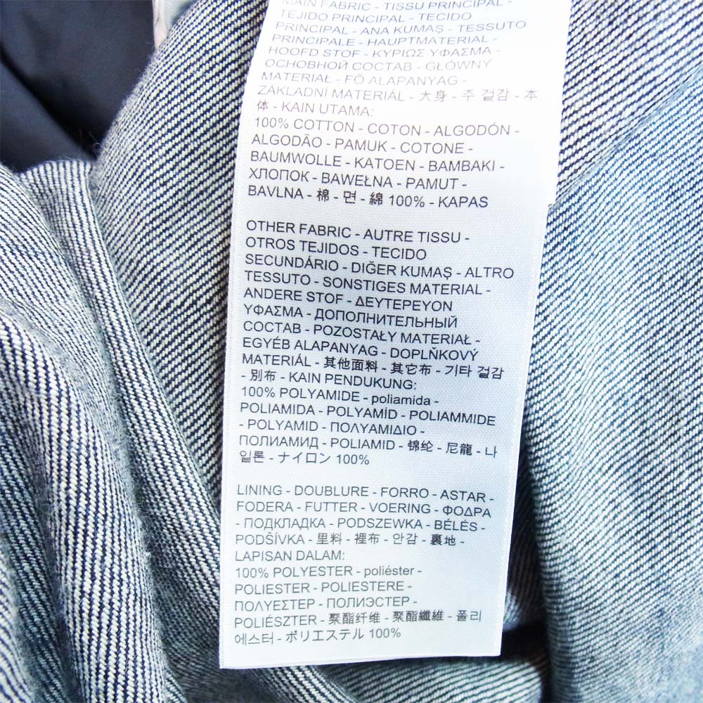 WHITE MOUNTAINEERING ホワイトマウンテニアリング 17884-0003 リーバイス LEVIS made&crafted M65 JKT パッチワーク デニム ジャケット インディゴブルー系 XL【美品】【中古】