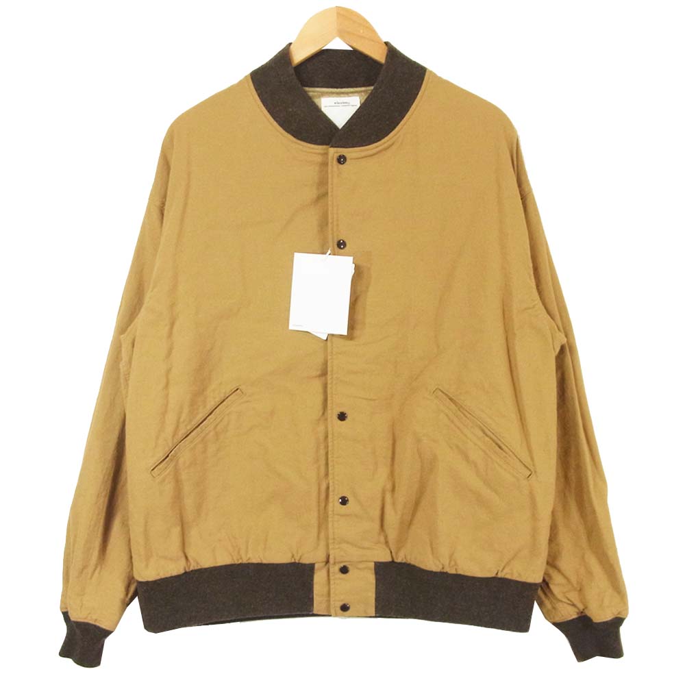 VISVIM ビズビム 20AW 0120205013020 VARSITY SB JKT ヴァーシティ バックプリント ジャケット ベージュ系 5【新古品】【未使用】【中古】