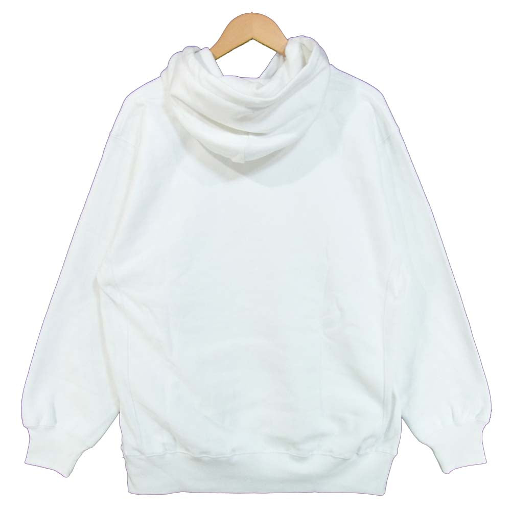 HideandSeek ハイドアンドシーク 20SS HC-020620 カレッジ ロゴ フーディ パーカー ホワイト系 L【新古品】【未使用】【中古】