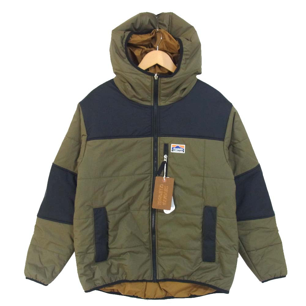 STANDARD CALIFORNIA スタンダードカリフォルニア 20AW SD Stretch Reversible Puff Park ストレッチ リバーシブル パフ パーカ オリーブ×ライトブラウン系 M【新古品】【未使用】【中古】