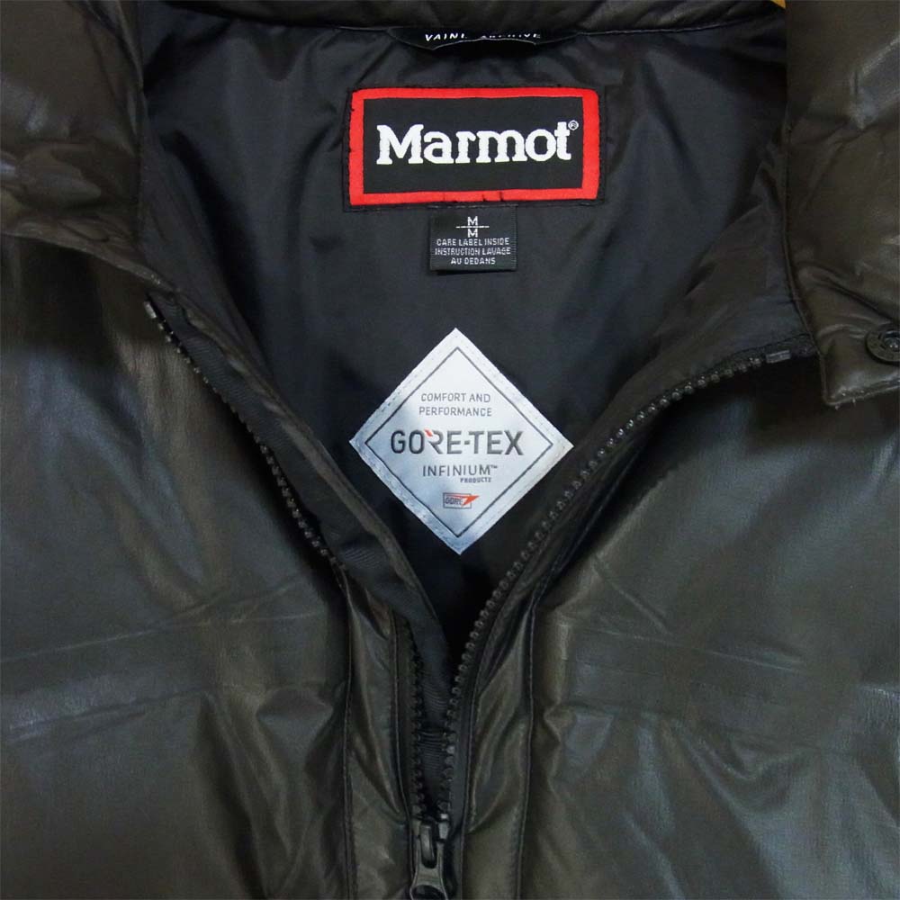 VAINL ARCHIVE ヴァイナルアーカイブ TOMQJL33VA × Marmot マーモット Puff Jacket パフ ジャケット ブラック系 M【新古品】【未使用】【中古】