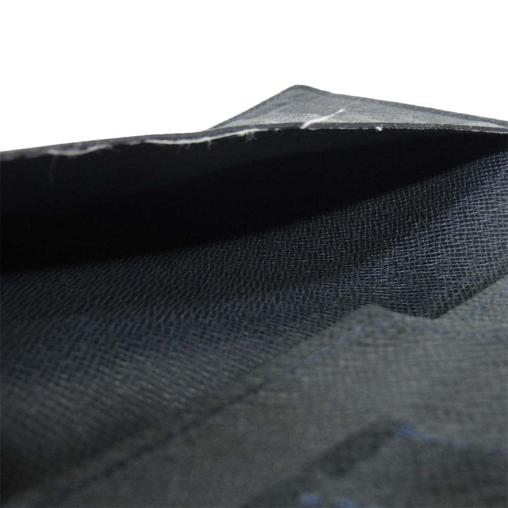 LOUIS VUITTON ルイ・ヴィトン M32668 タイガ ポルトフォイユ ロン グリズリ カードケース ダークネイビー系【中古】