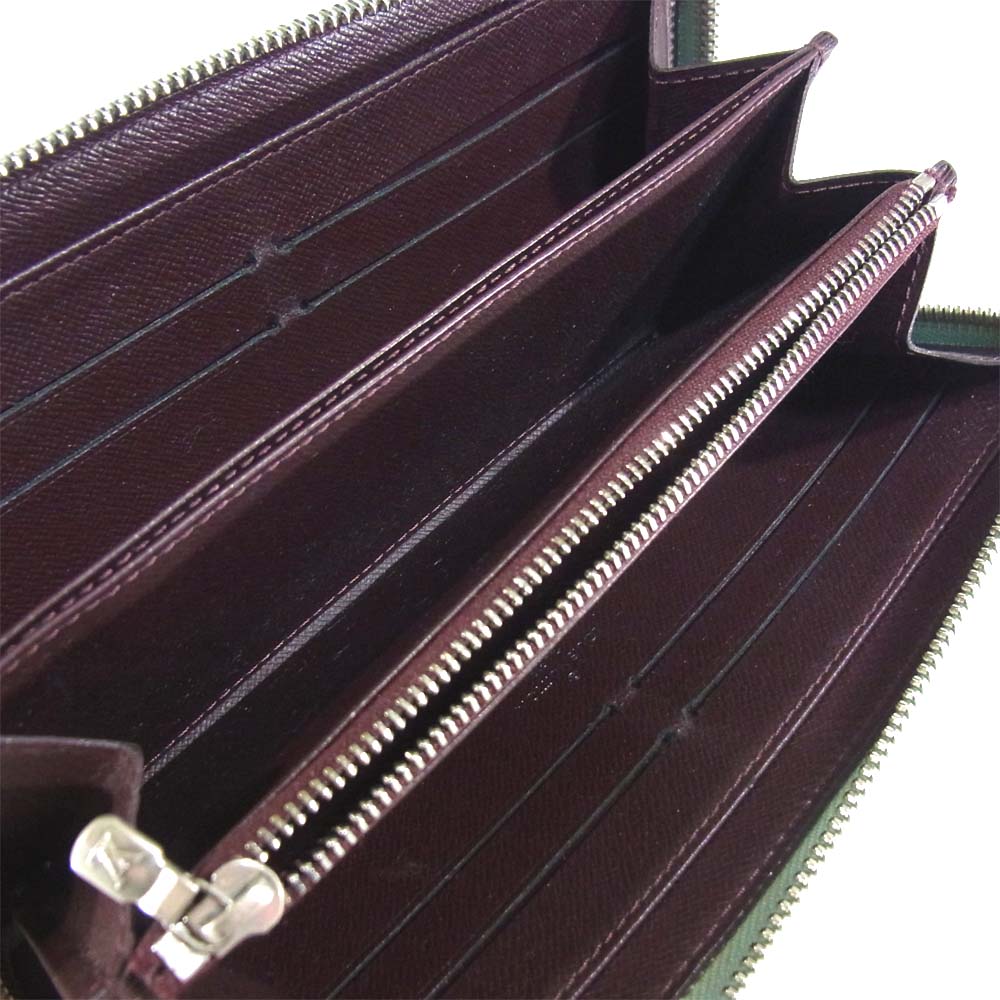 LOUIS VUITTON ルイ・ヴィトン M60313 エピ エレクトリック ジッピー ウォレット ライトグリーン系【中古】