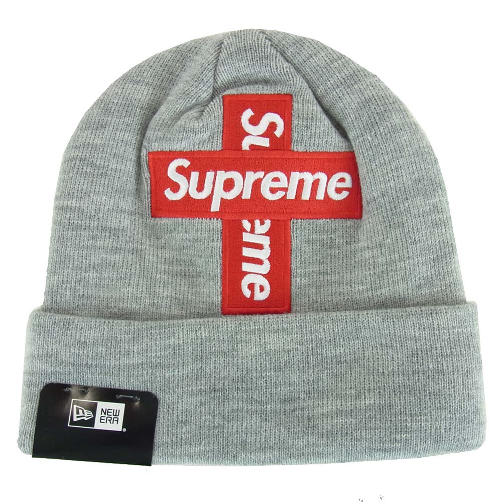 Supreme シュプリーム 20AW Cross Box Logo Beanie クロス ボックス ロゴ ビーニー ニット帽 グレー系【新古品】【未使用】【中古】