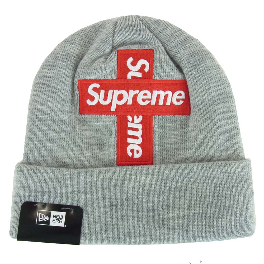 Supreme New Era Box Logo Beanie グレー ニット帽-