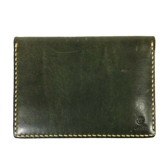 レザーアーツアンドクラフツ モト レザー カードケース モスグリーン系【中古】