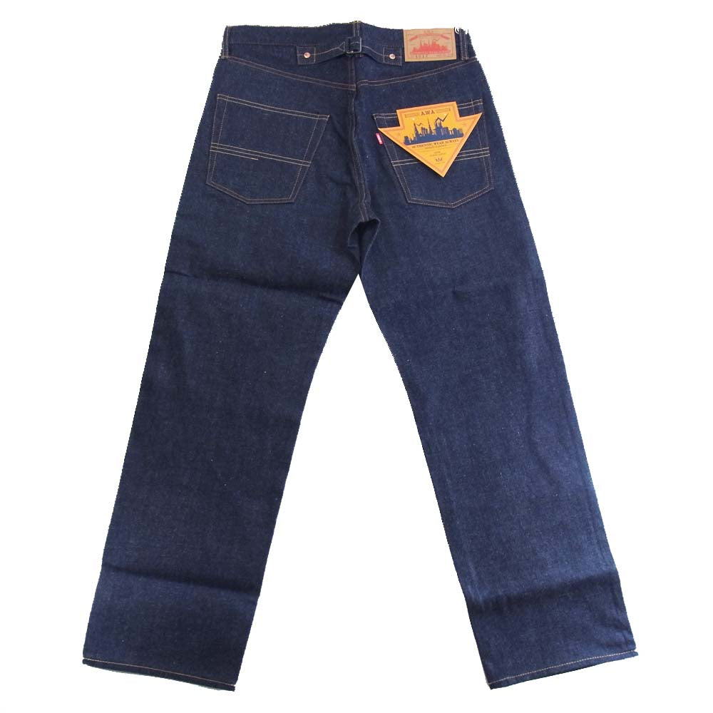 A.W.A-151Z-RIGID AUTHENTIC WEAR ALWAYS RIGID INDIGO リジッド インディゴ デニムパンツ インディゴブルー系 32【新古品】【未使用】【中古】