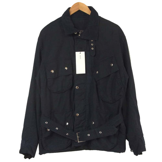 Sacai サカイ 18SS 18-01626M クラシック フィールド ジャケット リネン混 日本製 ダークネイビー系 2【中古】
