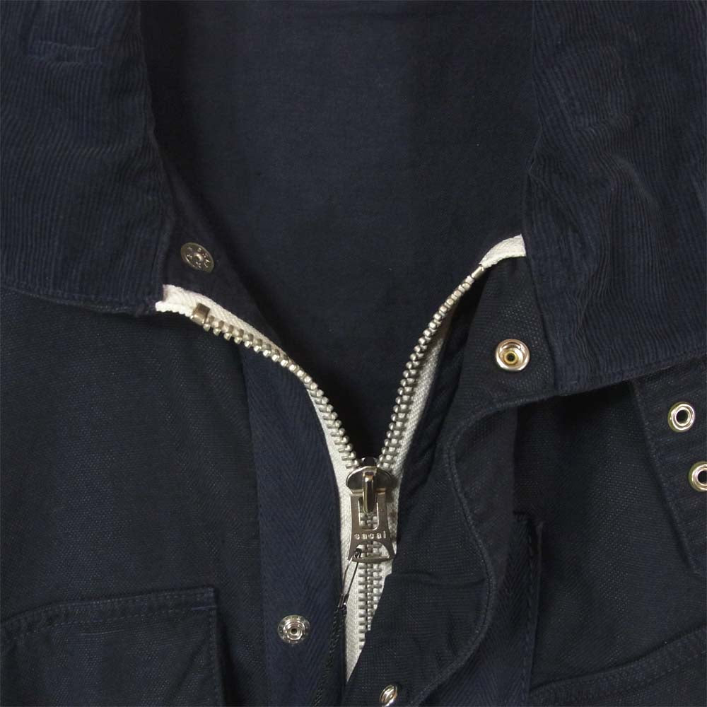 Sacai サカイ 18SS 18-01626M クラシック フィールド ジャケット リネン混 日本製 ダークネイビー系 2【中古】
