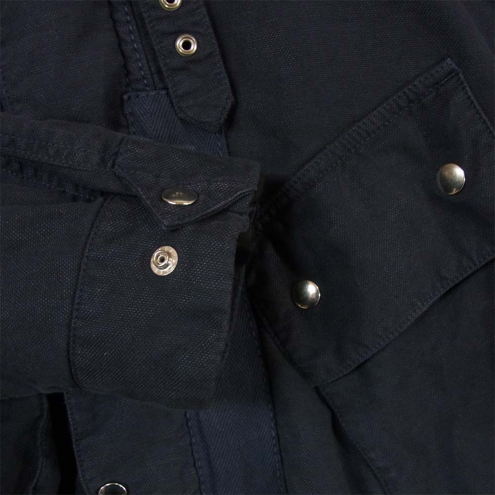 Sacai サカイ 18SS 18-01626M クラシック フィールド ジャケット リネン混 日本製 ダークネイビー系 2【中古】