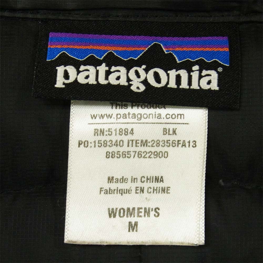 patagonia パタゴニア 28356FA13 Fiona Parka フィオナ パーカー ダウン コート 中国製 ブラック系 M【中古】
