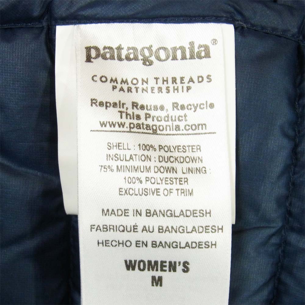 patagonia パタゴニア 28358FA16 Fiona Parka フィオナ パーカー ダウン コート バングラデシュ製 ネイビー系 M【中古】