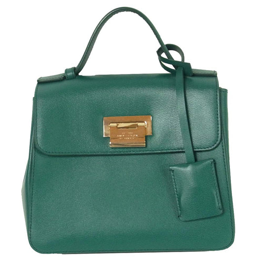 SMYTHSON スマイソン Grosvenor グロブナー ショルダー バッグ 2way イタリア製 グリーン系【中古】