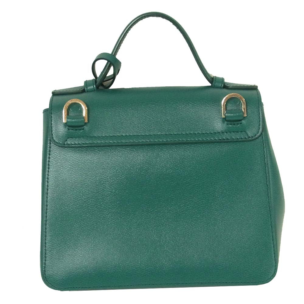 SMYTHSON スマイソン Grosvenor グロブナー ショルダー バッグ 2way イタリア製 グリーン系【中古】