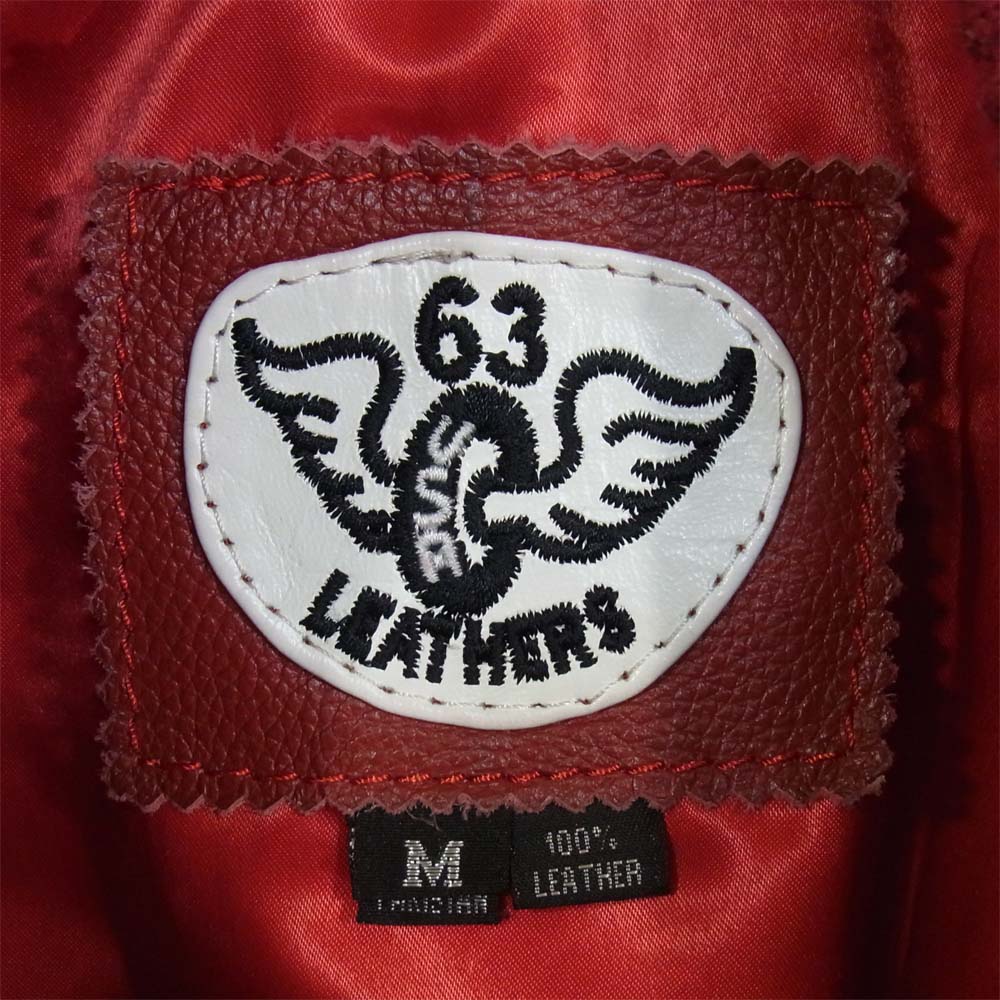 ロクサンレザース レザー ジャケット レッド系 M【中古】