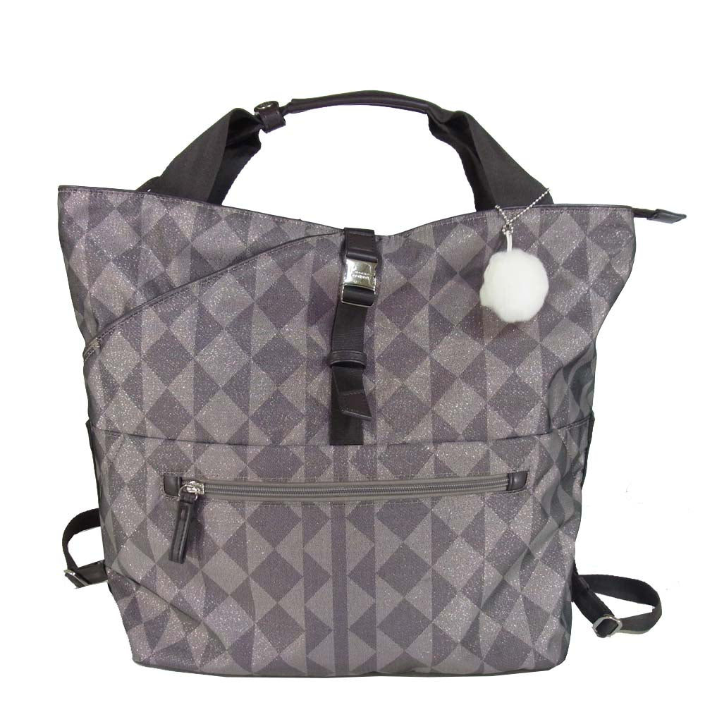 カナナ モノグラム リュック グレー系【美品】【中古】