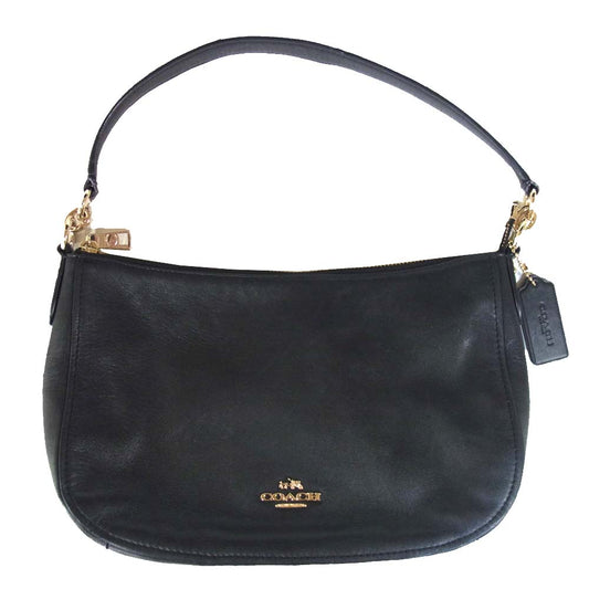 COACH コーチ 56819 チェルシー ワンショルダー ハンド バッグ ブラック系【中古】