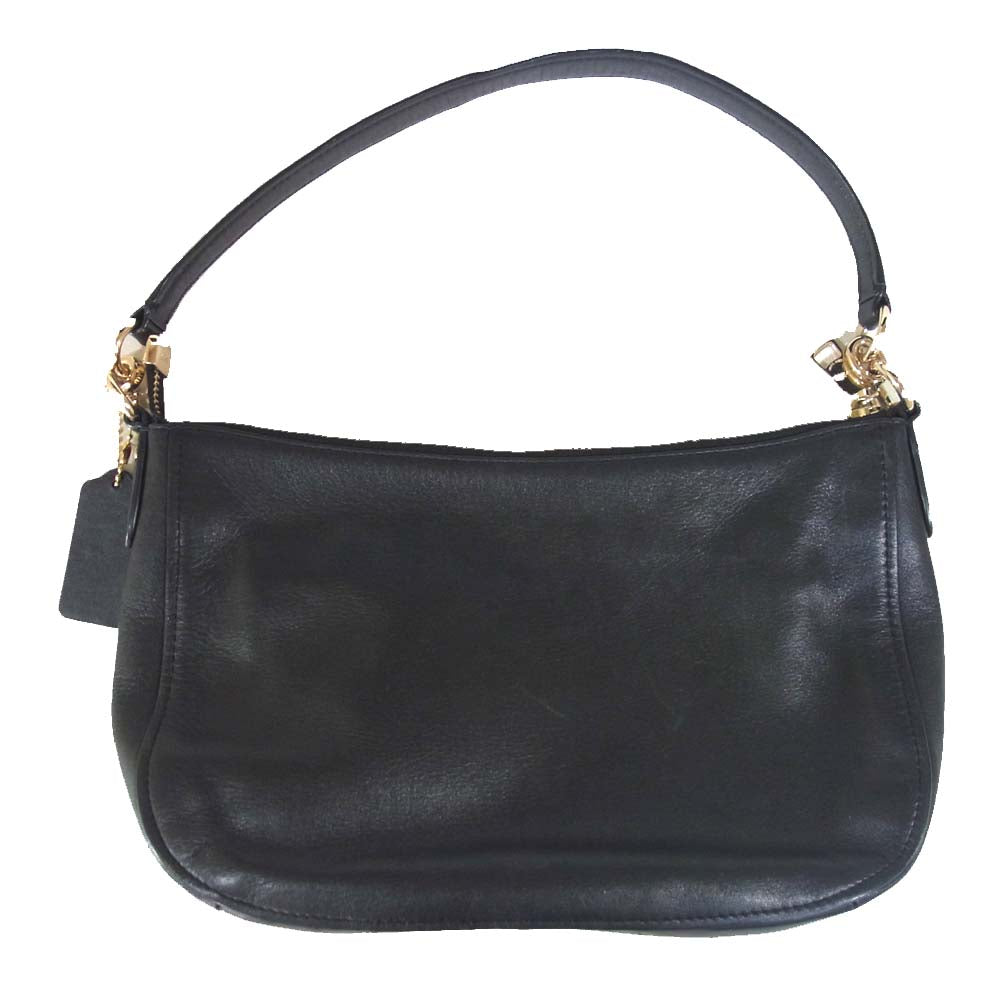COACH コーチ 56819 チェルシー ワンショルダー ハンド バッグ ブラック系【中古】