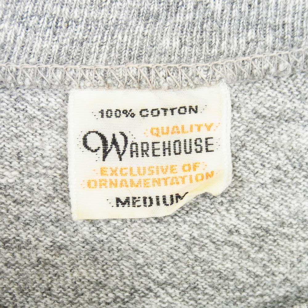 WAREHOUSE ウエアハウス メランジ カレッジ Tシャツ グレー系 M【中古】