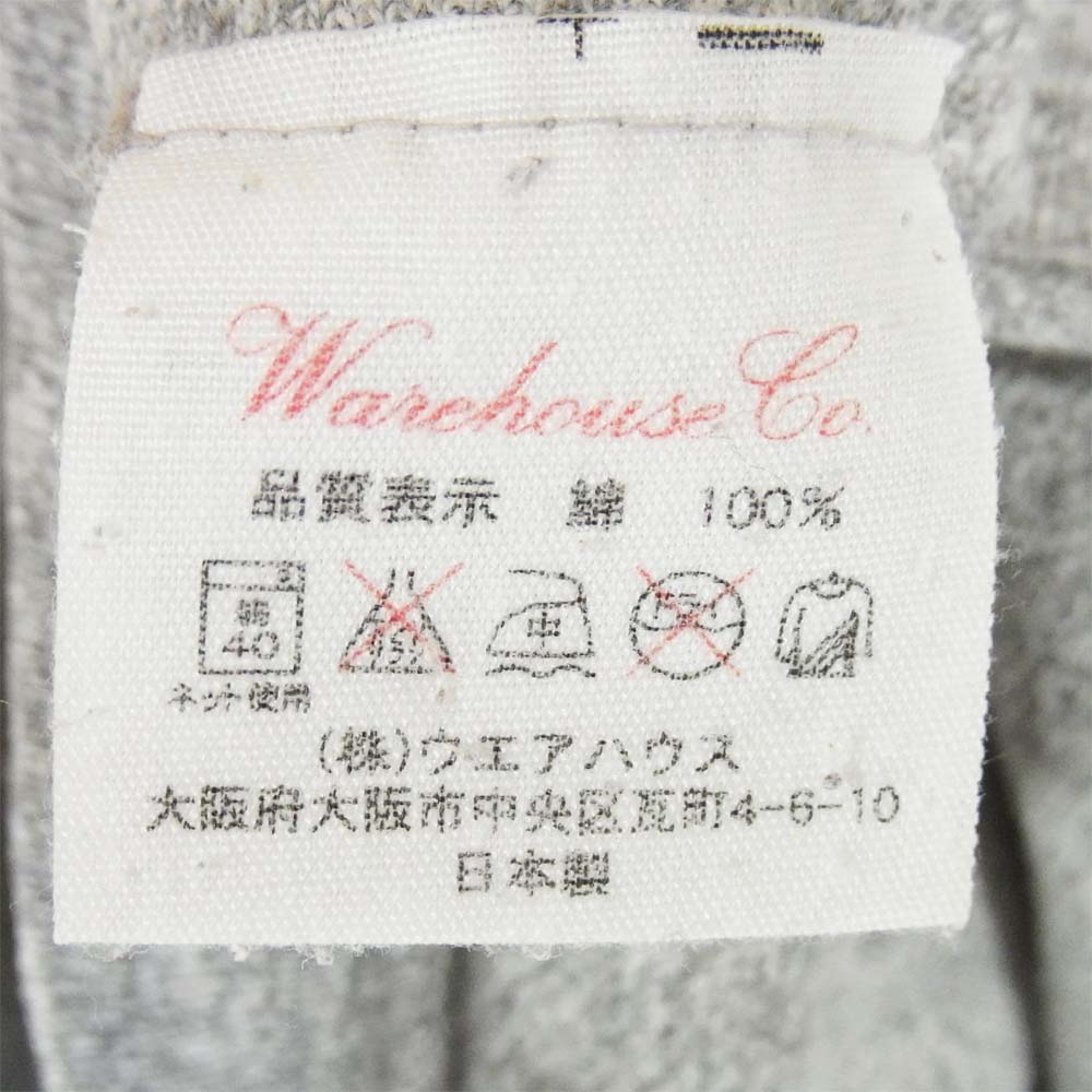 WAREHOUSE ウエアハウス メランジ カレッジ Tシャツ グレー系 M【中古】