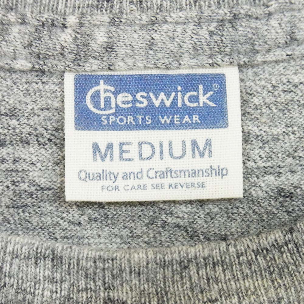 CHESWICK チェスウィック メランジ カレッジ Tシャツ グレー系 M【中古】