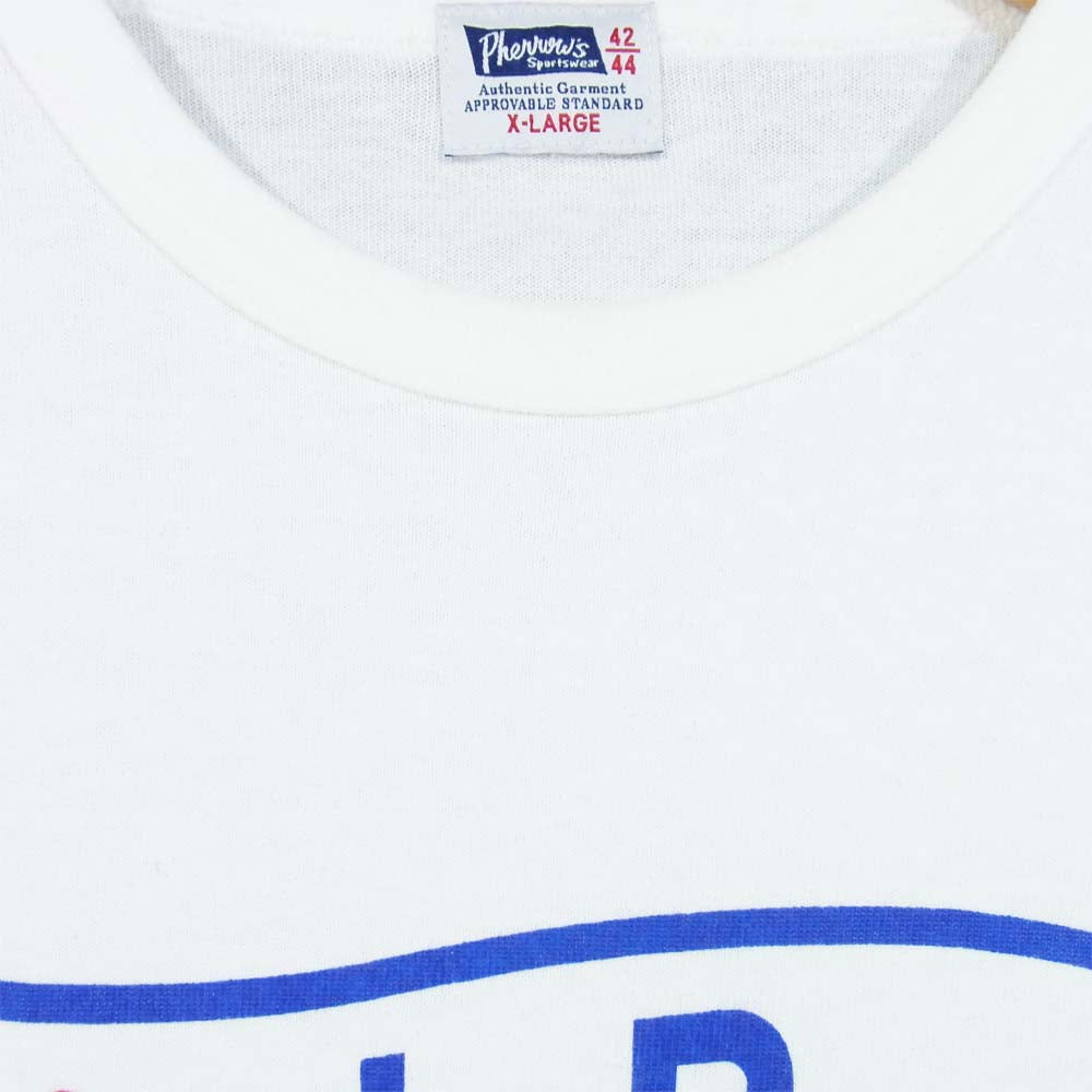 Pherrow's フェローズ L.P.C.C. T-Shirt LPCC Ｔシャツ ホワイト系 XL【中古】