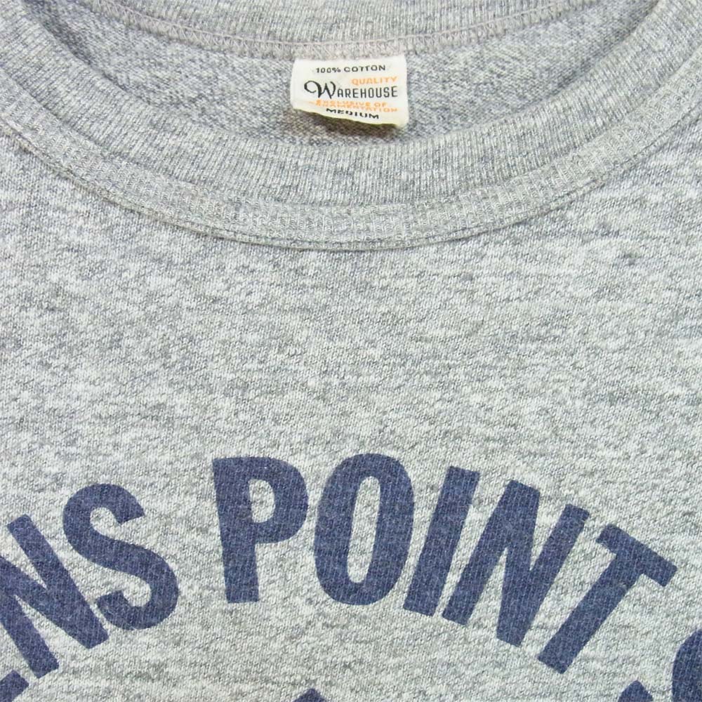 WAREHOUSE ウエアハウス メランジ カレッジ Tシャツ グレー系 M【中古】