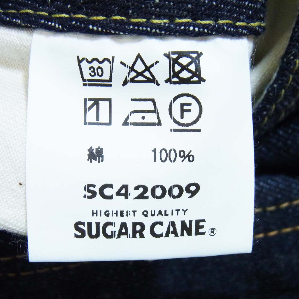 SUGAR CANE シュガーケーン Lot2009 スタンダード リジッド デニムパンツ インディゴブルー系 32【美品】【中古】