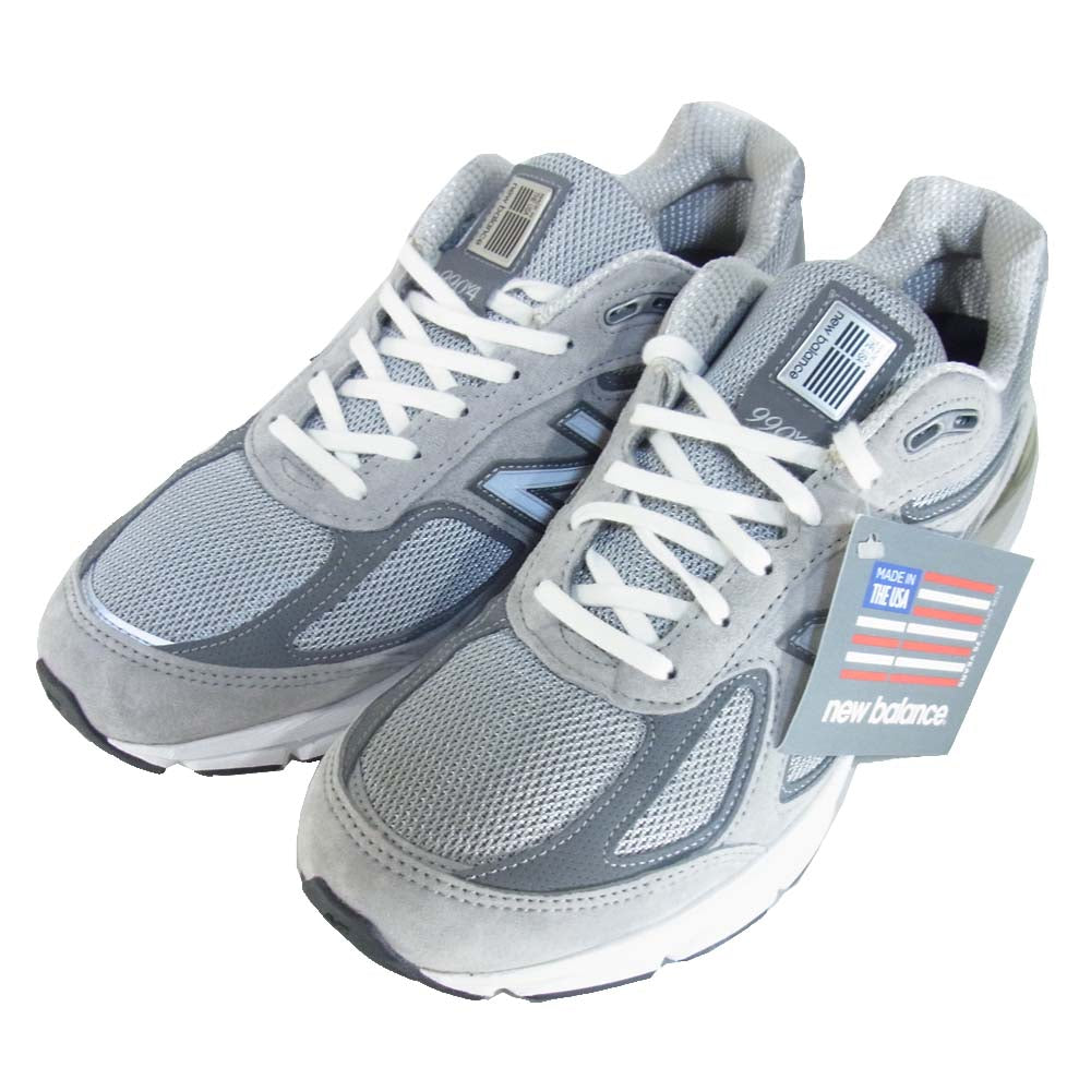 NEW BALANCE ニューバランス M990GL4 USA製 M990 GL4 グレー系 US9.5【新古品】【未使用】【中古】