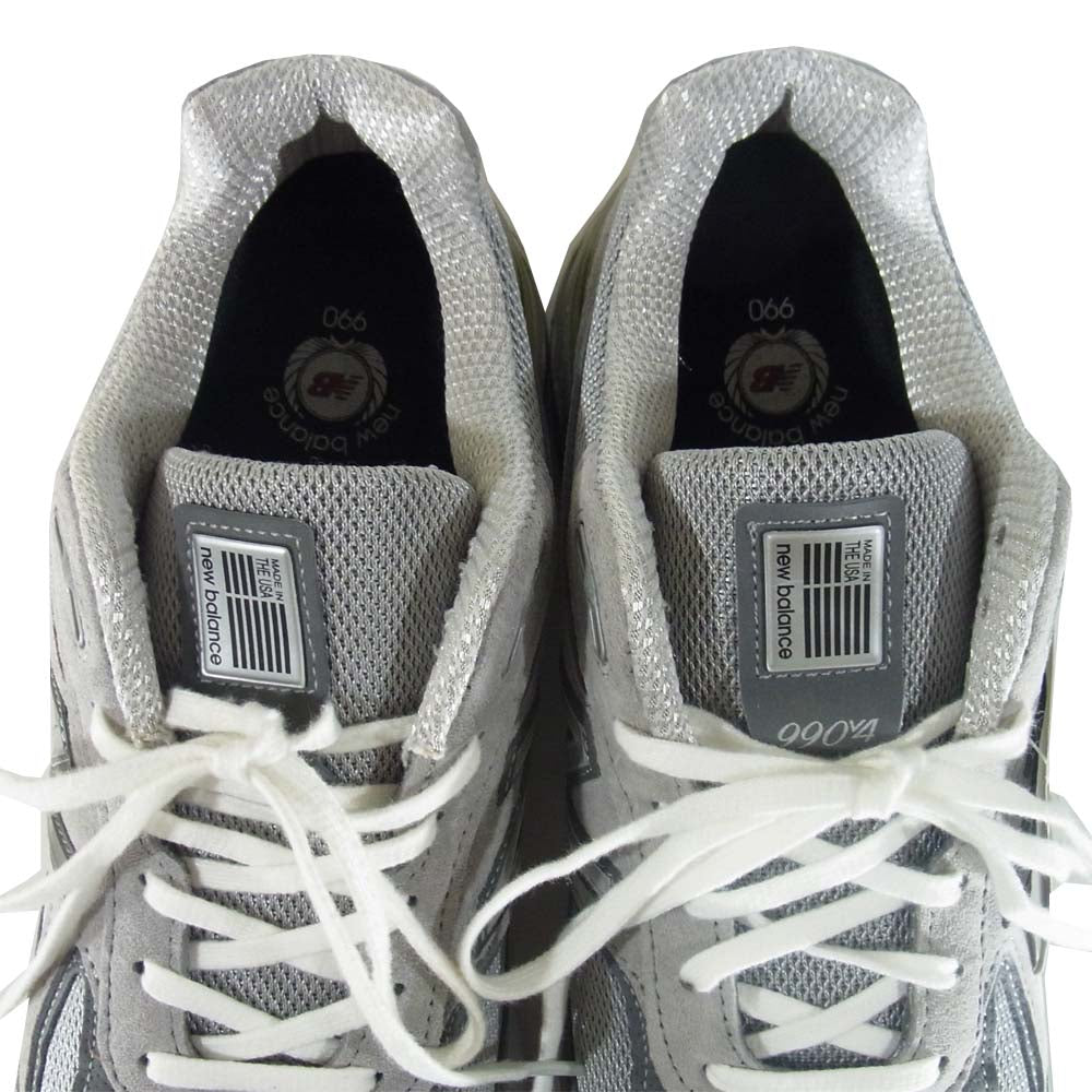 NEW BALANCE ニューバランス M990GL4 USA製 M990 GL4 グレー系 US9.5【新古品】【未使用】【中古】