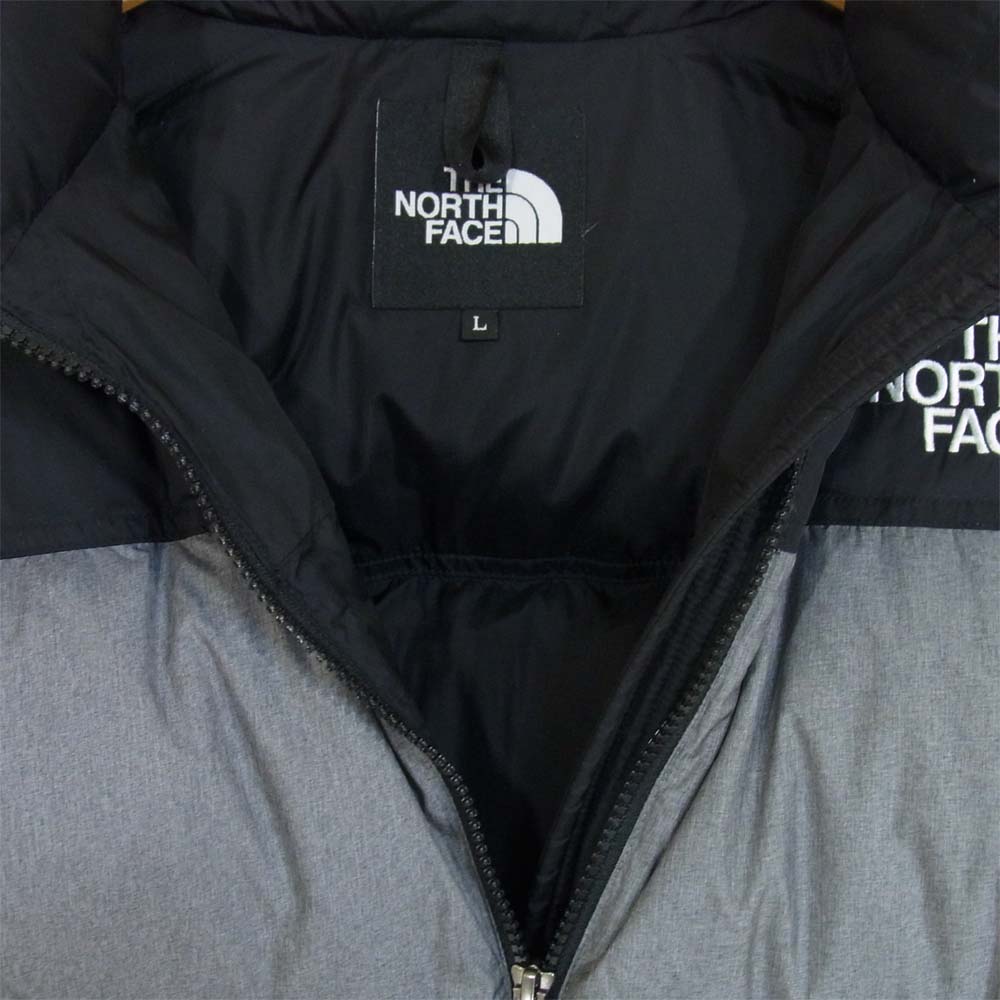 THE NORTH FACE ノースフェイス ND91842 国内正規品 NUPTSE JACKET ヌプシ ダウン ジャケット ミックスグレー  L【新古品】【未使用】【中古】