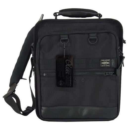 PORTER ポーター 未使用品 αGEL GRIP 2WAY SHOULDER BAG ゲルグリップ ショルダーバッグ ブラック系【極上美品】【中古】