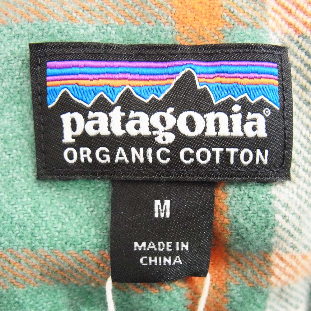 patagonia パタゴニア 53947 Fjord Flannel Shirt IEGR ロングスリーブ フィヨルド フランネル シャツ チェック グリーン系 M【新古品】【未使用】【中古】
