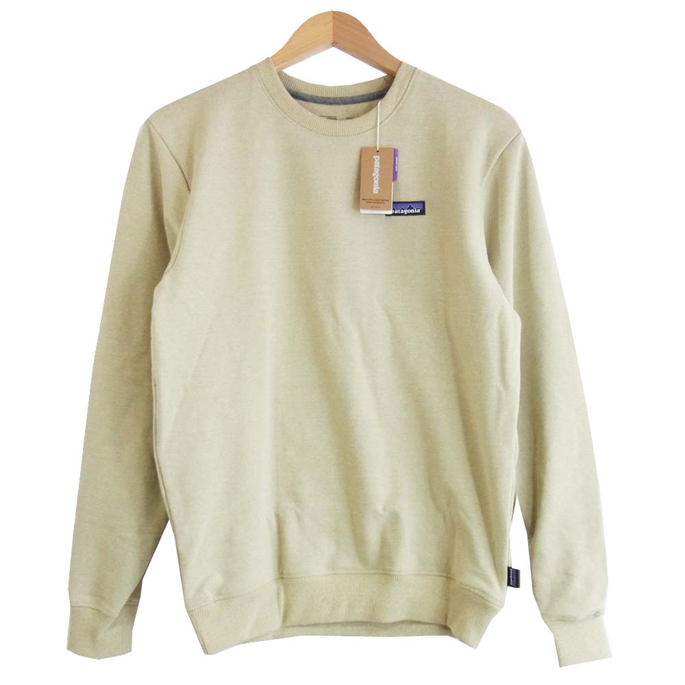 patagonia パタゴニア 39543  P-6 Label Uprisal Crew Sweatshirt ラベル アップライザル クルー スウェットシャツ ベージュ系 S【新古品】【未使用】【中古】
