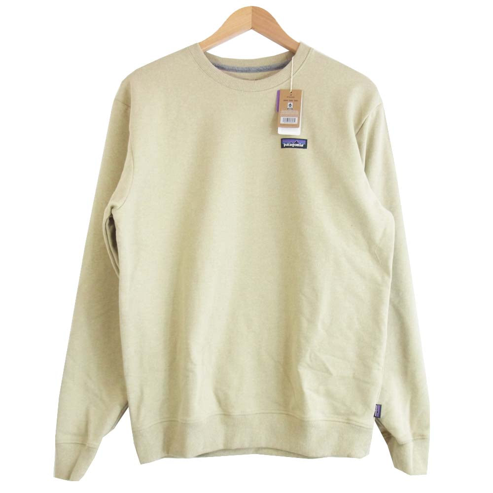 patagonia パタゴニア 39543  P-6 Label Uprisal Crew Sweatshirt ラベル アップライザル クルー スウェットシャツ ベージュ系 M【新古品】【未使用】【中古】