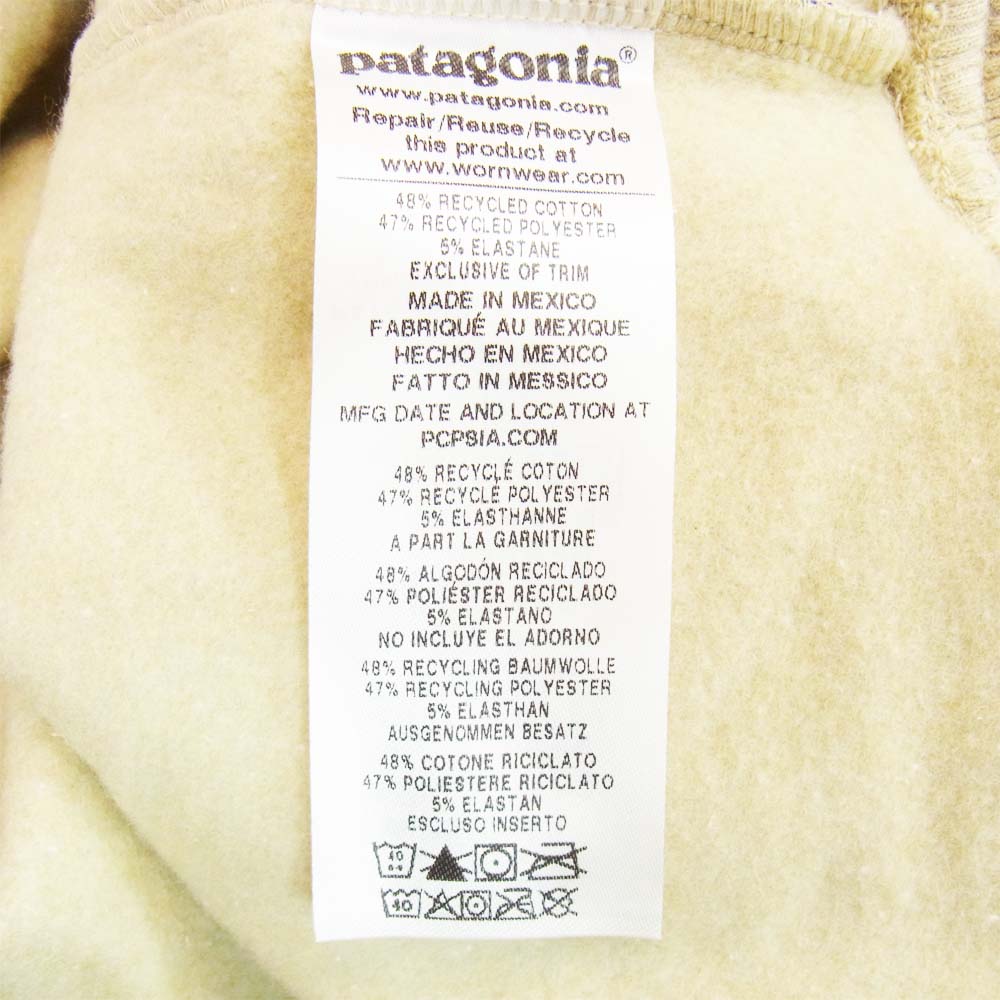 patagonia パタゴニア 39543  P-6 Label Uprisal Crew Sweatshirt ラベル アップライザル クルー スウェットシャツ ベージュ系 M【新古品】【未使用】【中古】