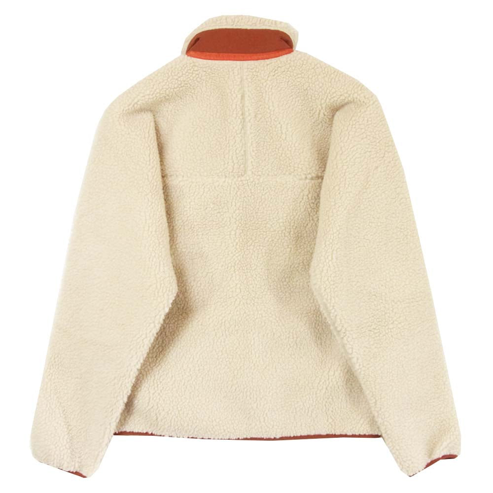 patagonia パタゴニア 23056 Classic Retro-X Jacket クラシック レトロX フリース ジャケット Natural w/Barn Red ベージュ系 S【極上美品】【中古】