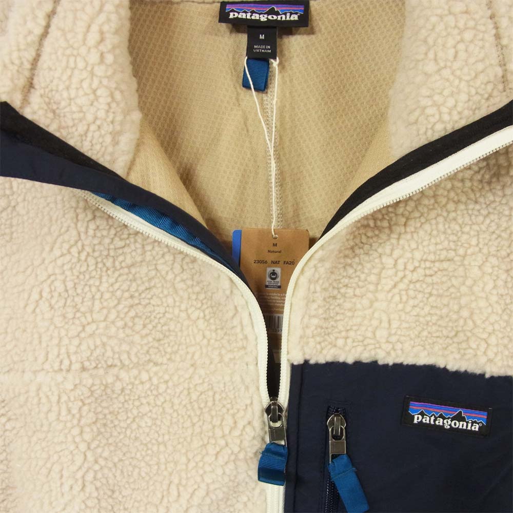 patagonia パタゴニア 23056 Classic Retro-X Jacket Natural クラシック レトロX フリース ジャケット ナチュラル ベージュ系 M【新古品】【未使用】【中古】