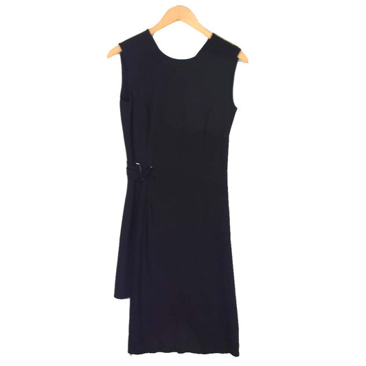 VERSACE ヴェルサーチ 国内正規品 アシンメトリー ドレス ブラック系 42【中古】