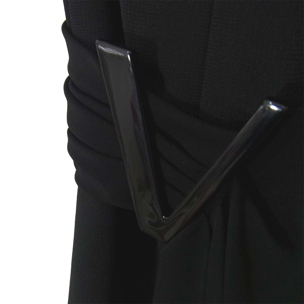 VERSACE ヴェルサーチ 国内正規品 アシンメトリー ドレス ブラック系 42【中古】