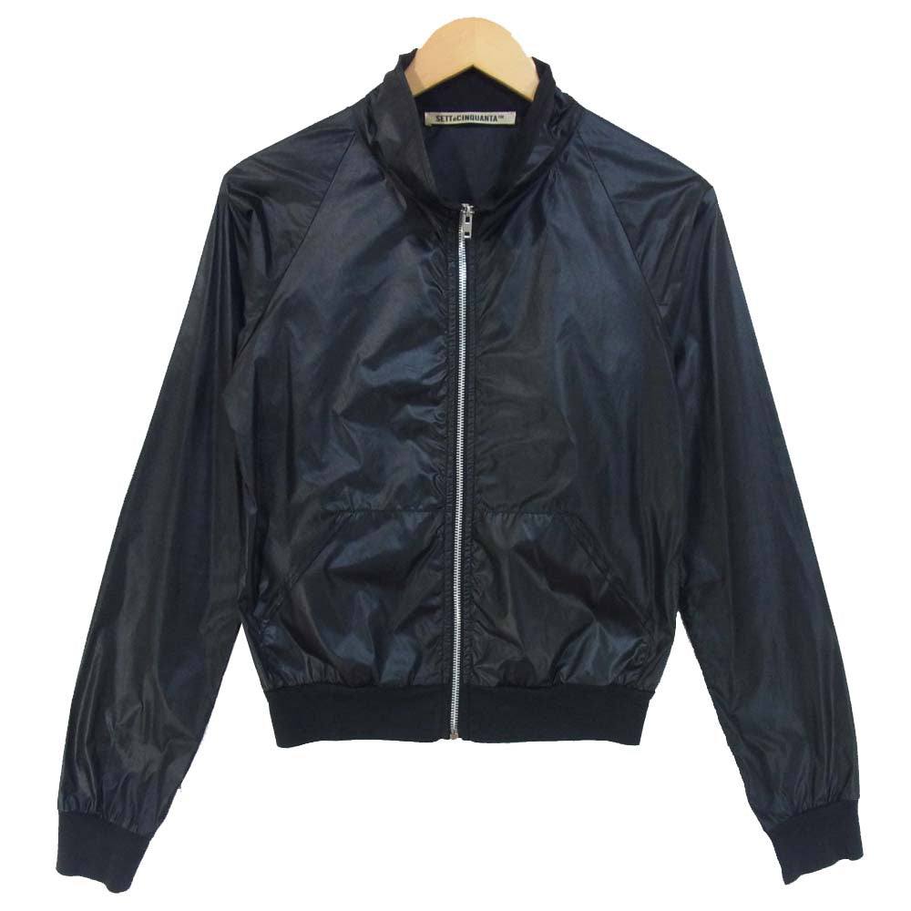 チンクワンタ イタリア製 ジップアップ ジャケット ブラック系 S【美品】【中古】