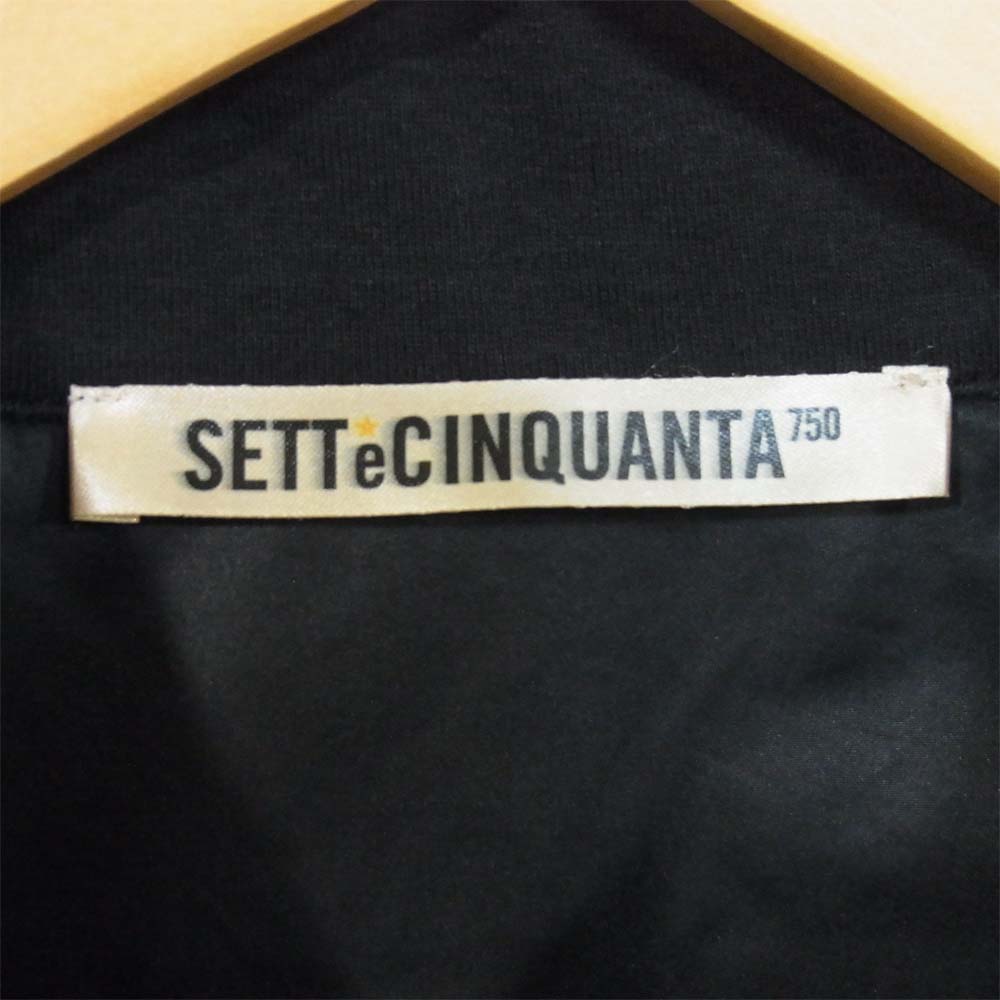チンクワンタ イタリア製 ジップアップ ジャケット ブラック系 S【美品】【中古】