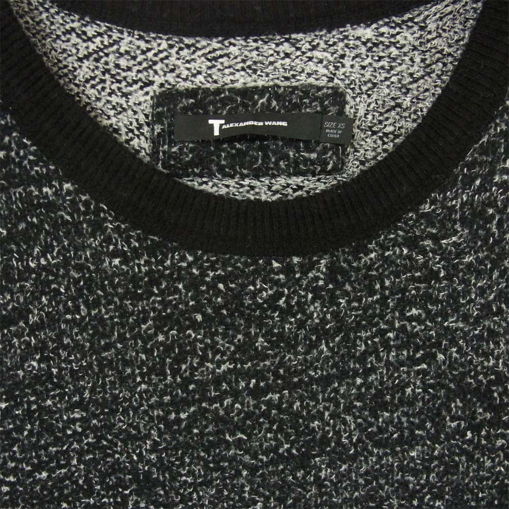 ティーバイアレキサンダーワン メランジ クルーネック スウェット トレーナー ダークグレー系 XS【中古】