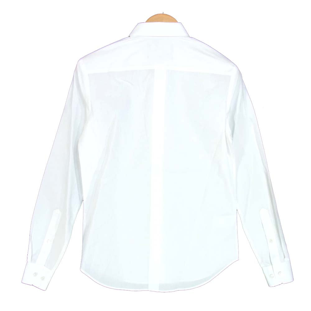 RAF SIMONS ラフシモンズ フレッドペリー Fred Perry 胸刺繍 ボタンダウン ウィングカラー シャツ ホワイト系 XS【中古】