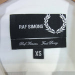 RAF SIMONS ラフシモンズ フレッドペリー Fred Perry 胸刺繍 ボタンダウン ウィングカラー シャツ ホワイト系 XS【中古】