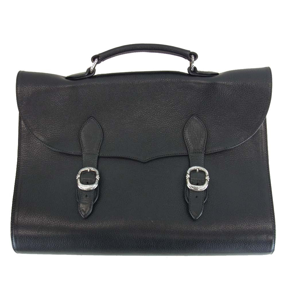 CHROME HEARTS クロムハーツ（原本有） レシート付 BRIEFCASE ブリーフケース クロスボール ガンスリンガー ブラック系【中古】