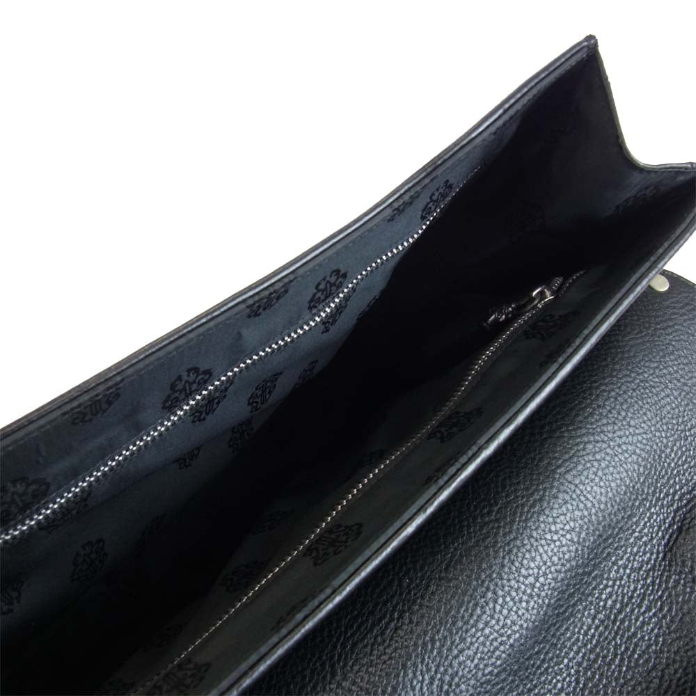 CHROME HEARTS クロムハーツ（原本有） レシート付 BRIEFCASE ブリーフケース クロスボール ガンスリンガー ブラック系【中古】