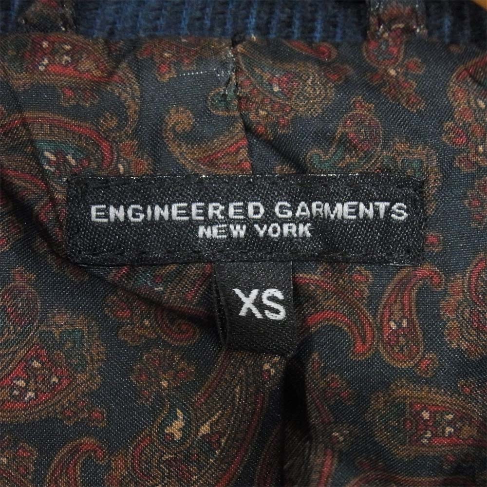 Engineered Garments エンジニアードガーメンツ 裏地ペイズリー コーデュロイ ハンティング ジャケット ネイビー系 XS【中古】