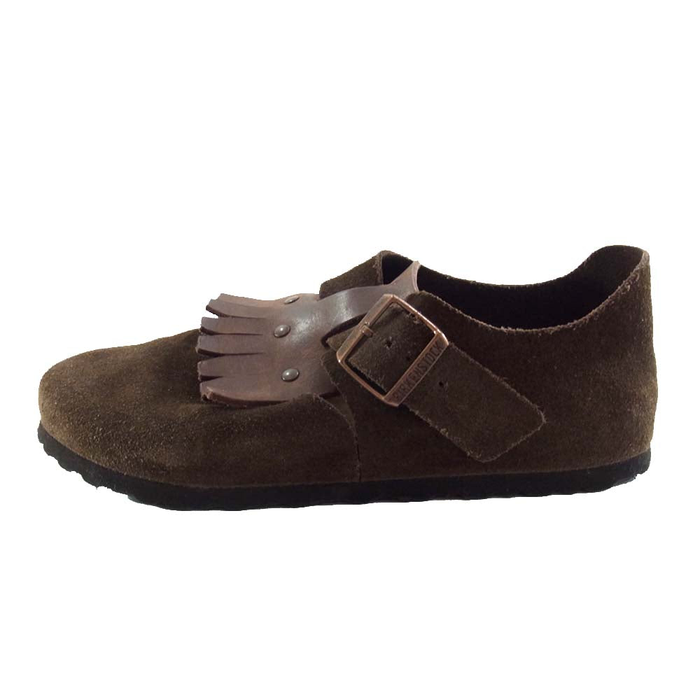 BIRKENSTOCK ビルケンシュトック SALZBURG ザルツブルグ スウェード シューズ ブラウン系 26.5㎝【中古】