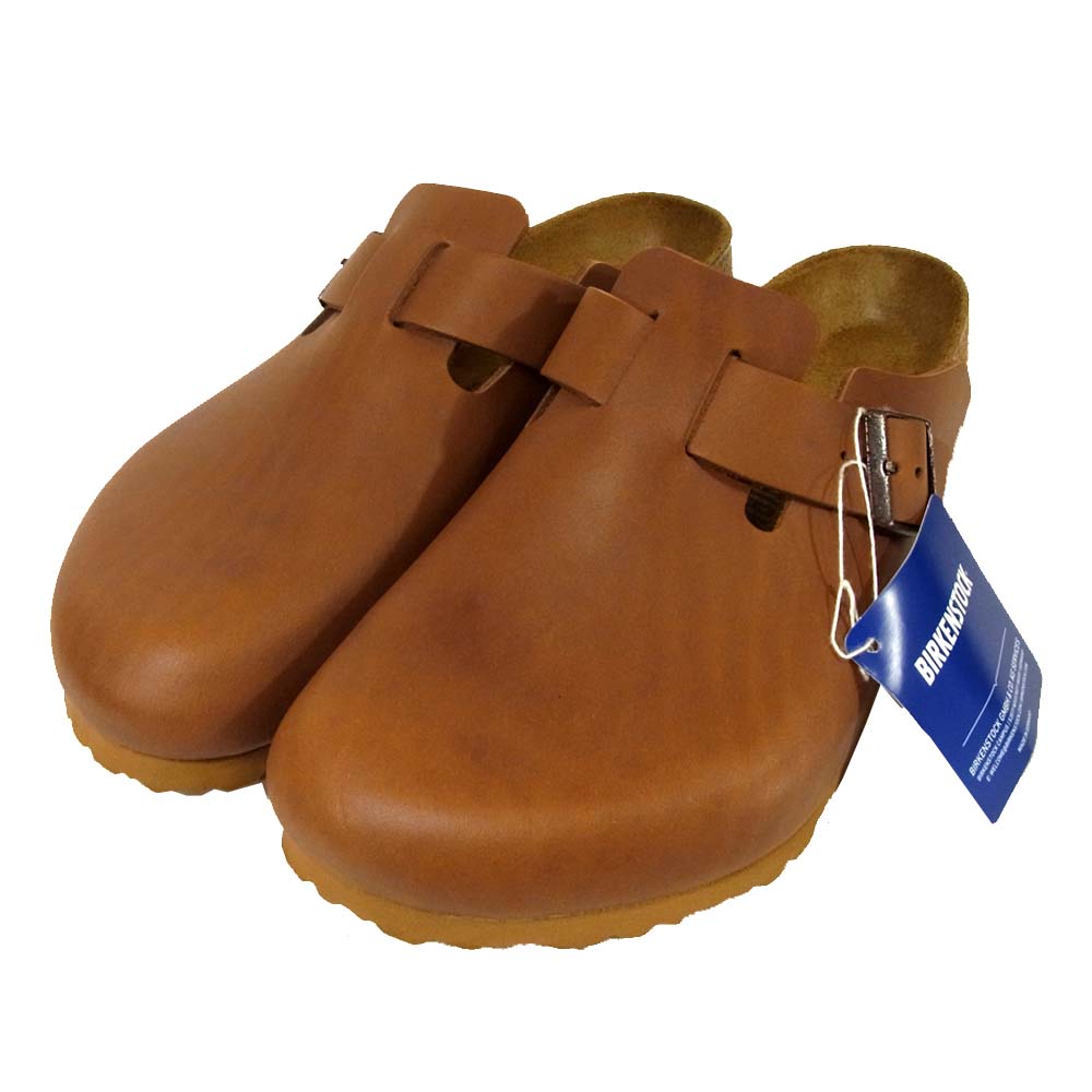 BIRKENSTOCK ビルケンシュトック 1017269 BOSTON ボストン Natura Cognac ナチュラル コニャック サンダル ブラウン系 26.5cm【新古品】【未使用】【中古】